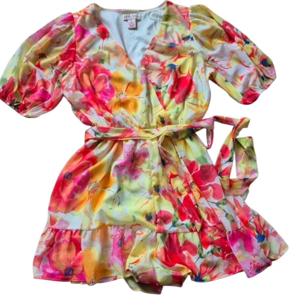 Flying Tomato Romper Ruffle Leg Womens Size M
